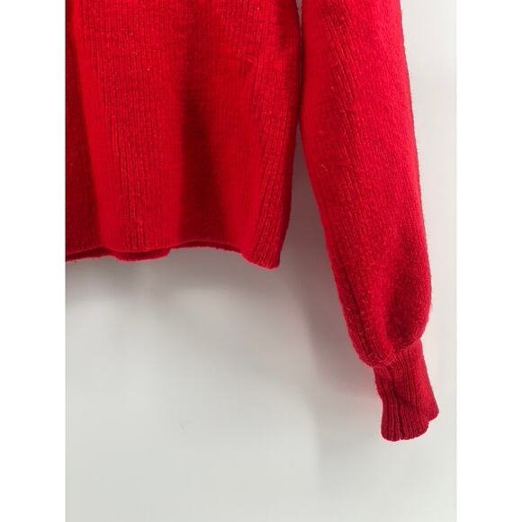 URBAN OUTFITTERS Women's Red Knit Turtleneck Long Sleeve Cropped Sweater SZ XS - Picture 5 of 10